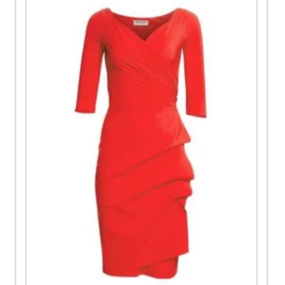 Chiara Boni La Petite Robe Florian Red Dress Size 8